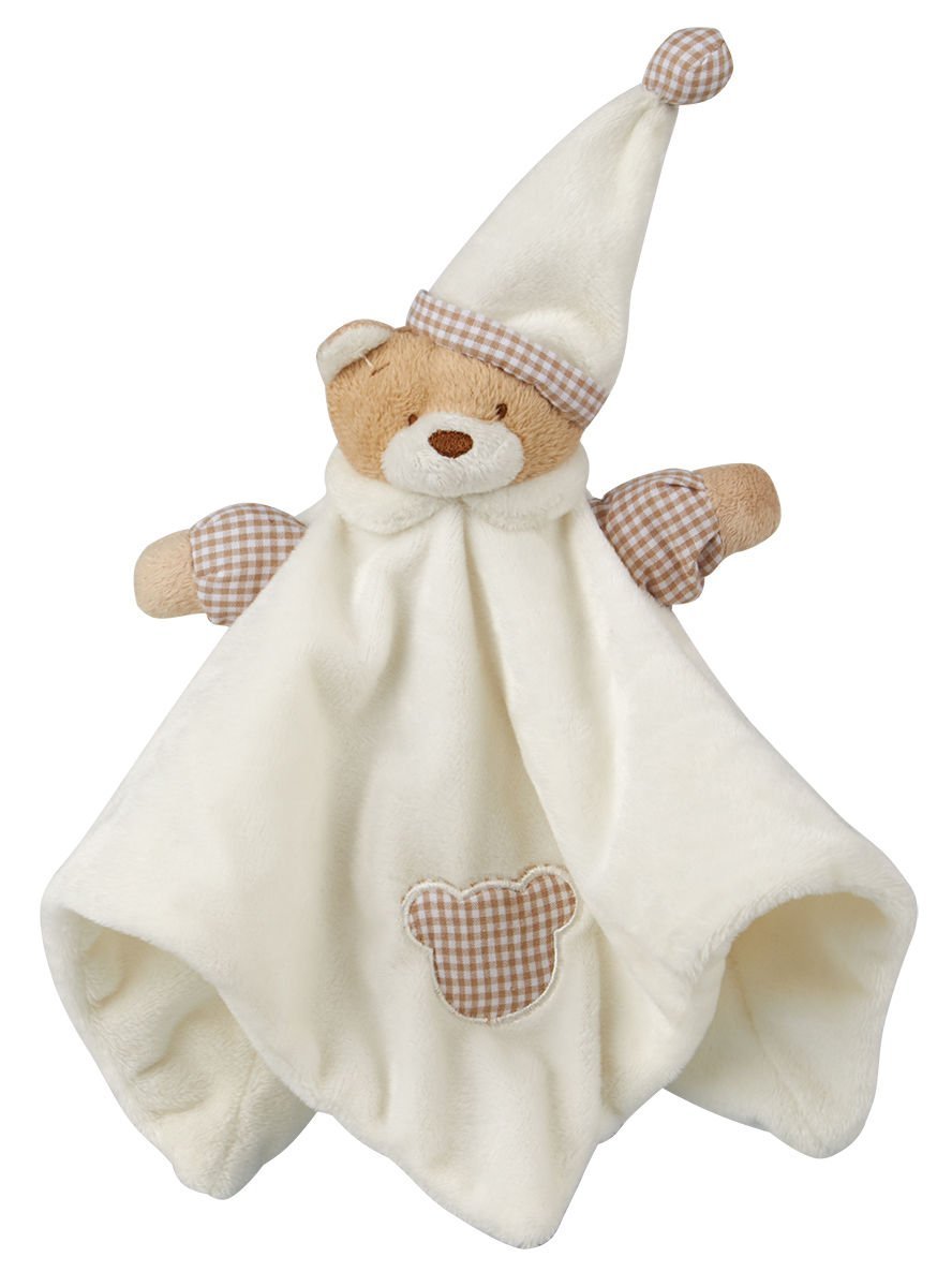 Baby Town Super Soft Newborn Baby Plush Comforter Teddy Bear Snuggle Features Puppet Blanket