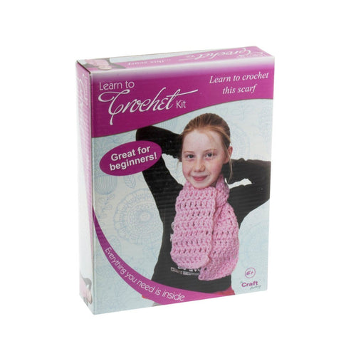 The Craft Factory CF203 Learn to Crochet Kit | Scarf