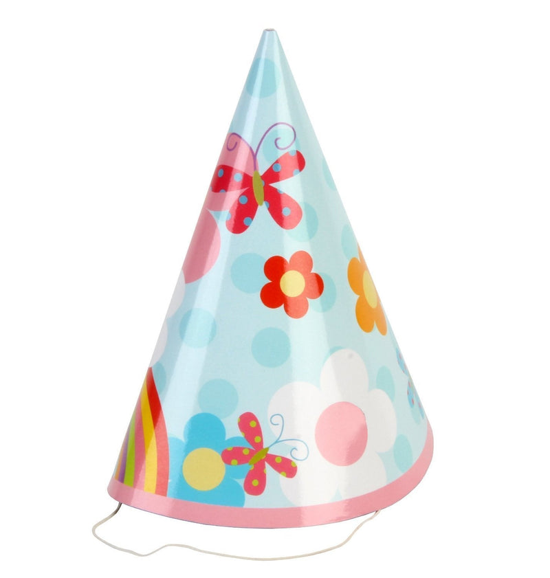Kiddiwinks Pack of 8 Party Hats - Girl Design