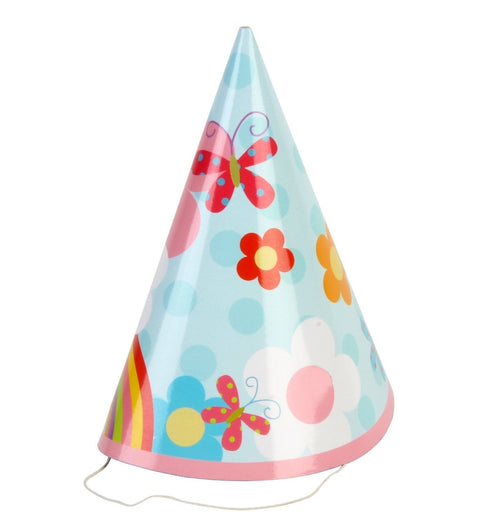 Kiddiwinks Pack of 8 Party Hats - Girl Design
