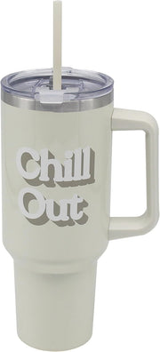 Chill Out Double Walled Stainless Steel Drinks Cup 1200ml for Kitchen | Lovely Coffee Cup Set for Home & Office | Coffee & Tea Cups for Enjoying Hot Drinks