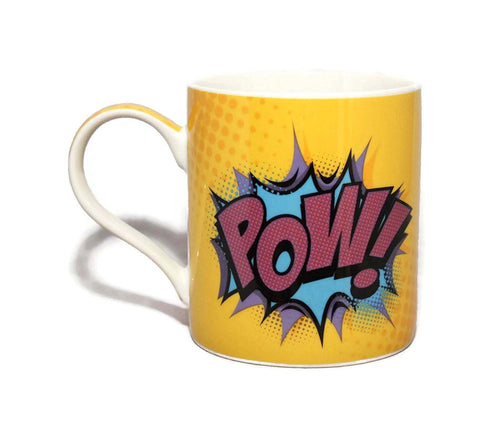 Superhero Comic Style Pow! Fine China Mug