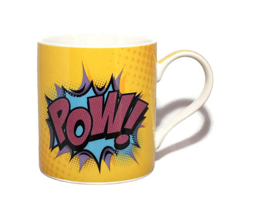 Superhero Comic Style Pow! Fine China Mug
