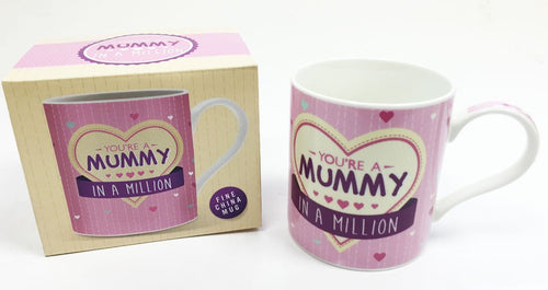 you're a mummy in a million    fine china  mug