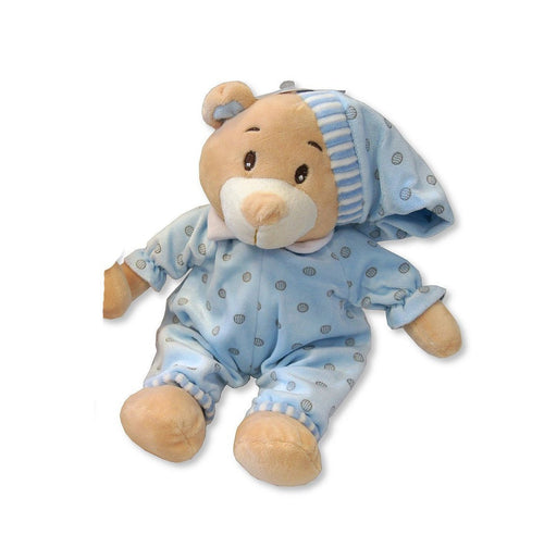Baby Boys Plush Blue Pyjama Teddy Bear