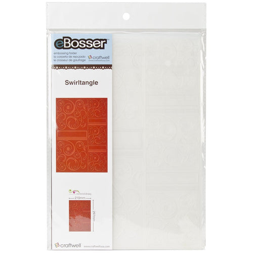 Craftwell USA Swirl Tangle Embossing Folder, 8.27 by 11.69-Inch