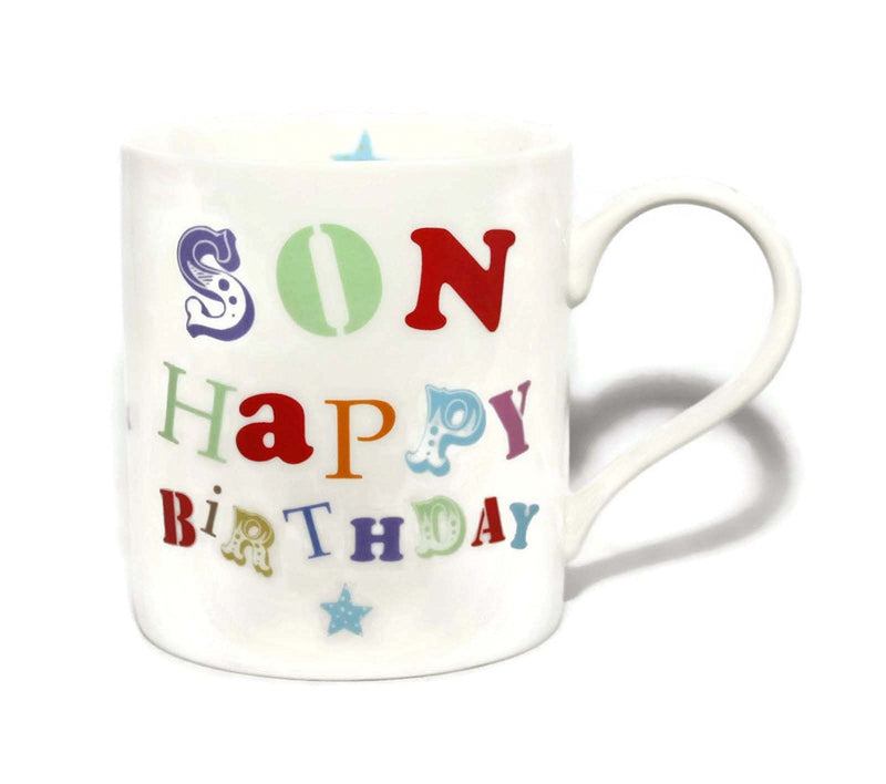 Son Happy Birthday China Gift Mug