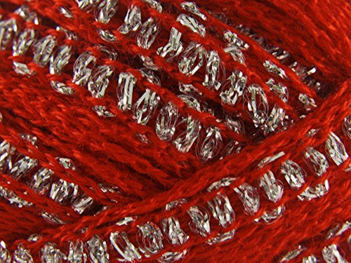 King Cole Krystal Glamour Scarf Yarn 100g - 453 Ruby