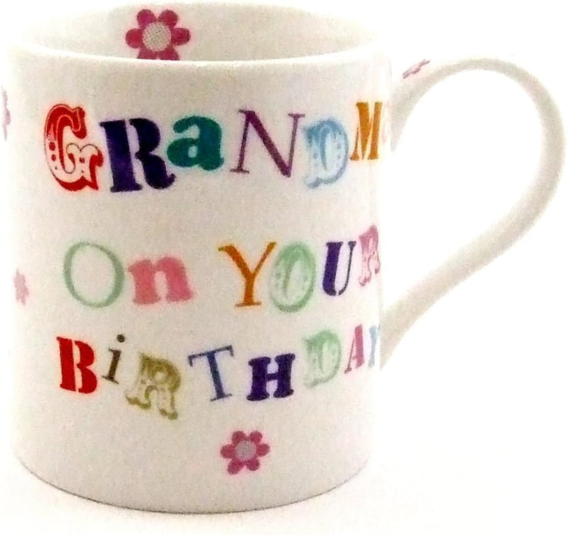 Happy Birthday Grandma Fine China Mug Presented in a Gift Box