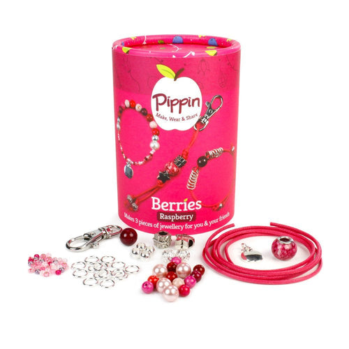 Pippin Kits Berries Trio Jewellery Making Pippin Kit in Raspberry
