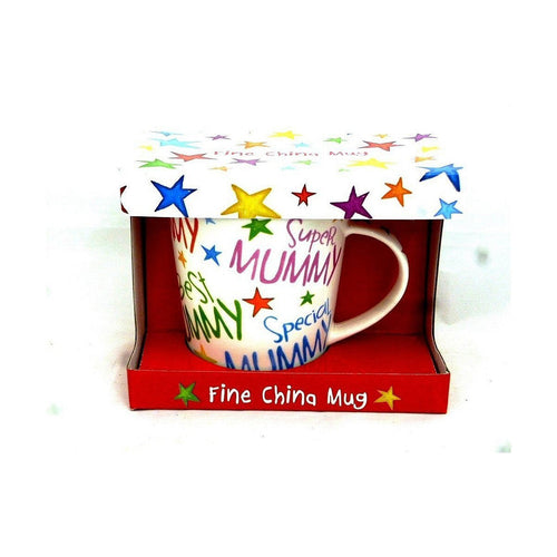 Super Mummy Best Mummy Special Mummy Rainbow Mug in Gift Box
