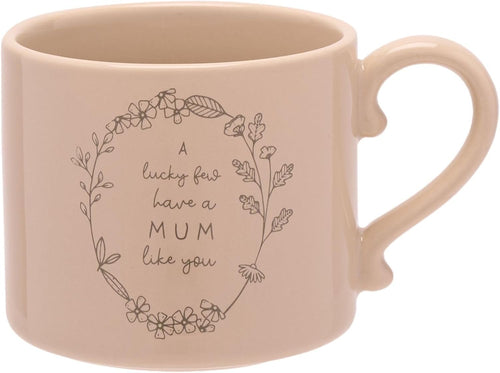 Moments Stoneware Ceramic  - Mum Like You Mug - White Colour