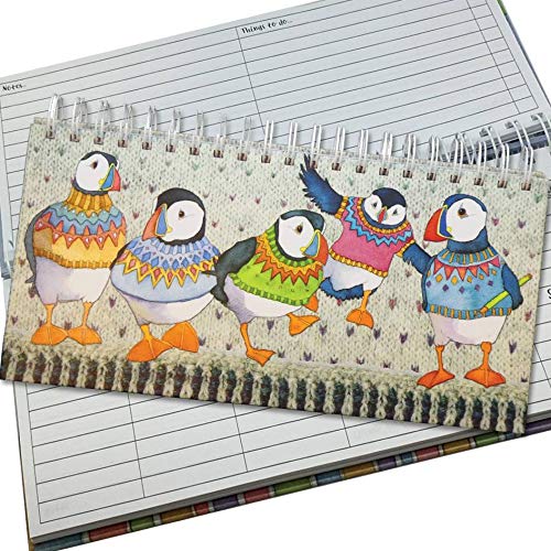 Emma Ball DESK ORGANISER - WOOLLY PUFFINS