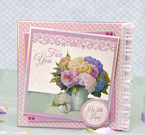Hunkydory Frosted Florals Adorable Scorable Luxury Topper Set A4-Pretty Peonies by Hunkydory