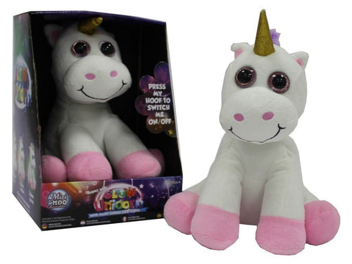 Miri Moo Super Soft Glow Unicorn Teddy Multi Colour Changing Nightlight Led