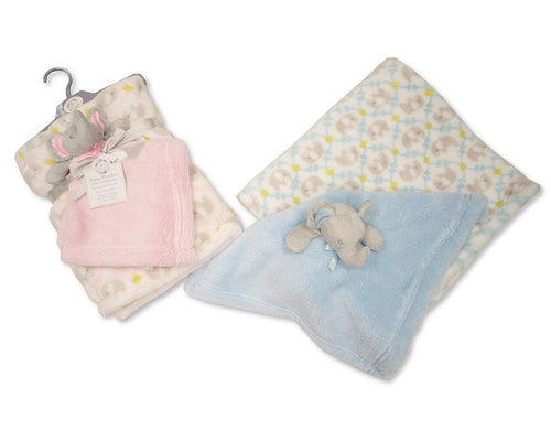 Beautiful Soft Baby/Child Cuddly Toy Elephant with Blanket 70&nbsp;x 80&nbsp;cm Pink
