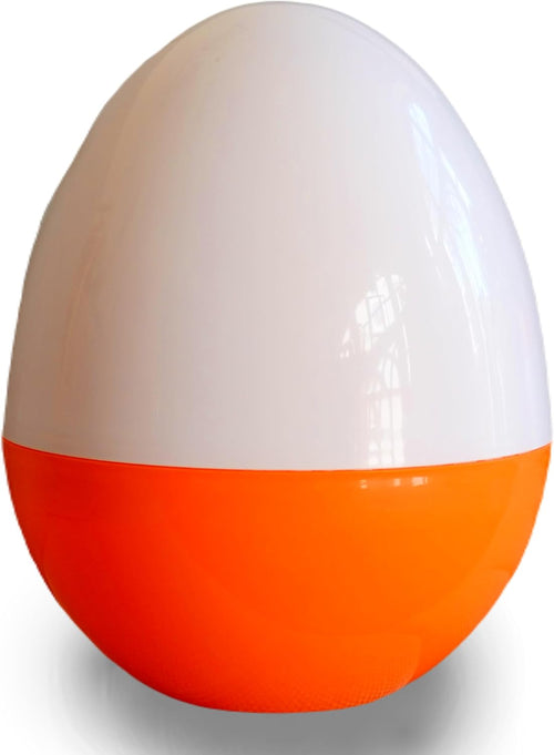 Plastic Egg Jumbo 14" Easter  orange  white