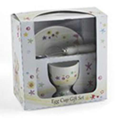 Little Bear Hugs Collection Egg Cup and Spoon Gift Set