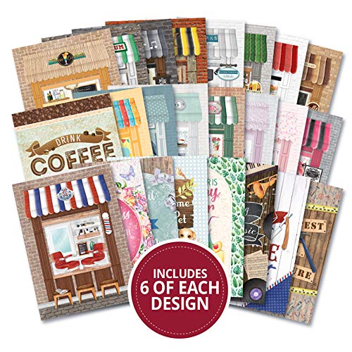 Hunkydory The Little Book Of A6 Paper Pad 144/Pkg-High Street, 24 Designs/6 Each