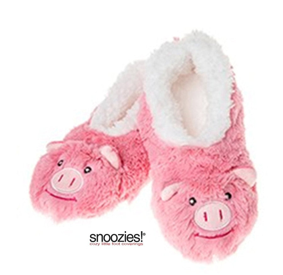 Childrens Animal Snoozies Soft Sherpa Fleece Fluffy Slippers
