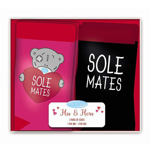 His & Hers Sole Mates Me To You Boxed Socks Set