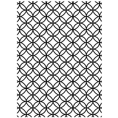 Darice 10.8 x 14.6 cm Circle interlock Embossing Template
