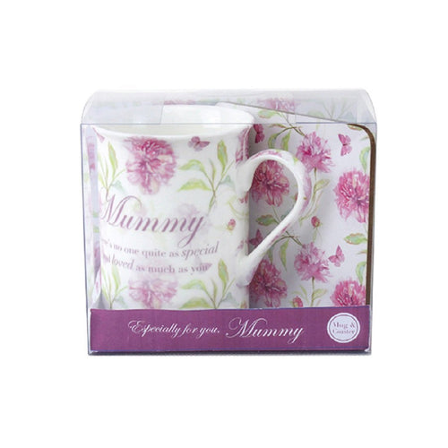 Vintage Lane 'Mummy' China Mug & Coaster Gift Set