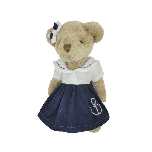 handmade sailor girl bear medium with anchor on dress