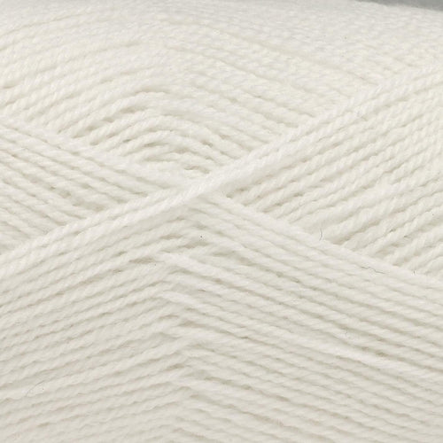 King Cole Prize DK White Yarn - 300M, 100g
