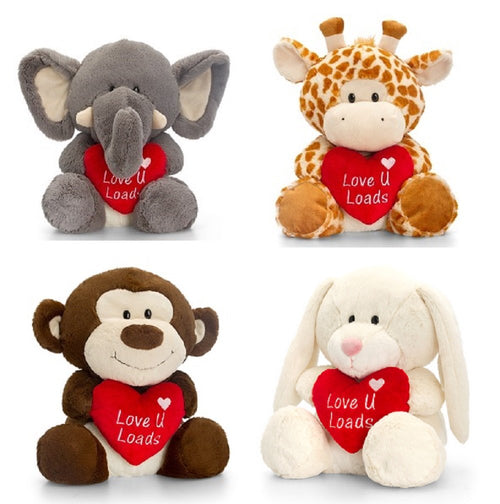 Keel 20cm Pudgy Valentine assortment ONE PROVIDED AT RANDOM UNLESS SPECIFIED