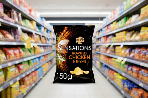12 x Sensations Chicken & Thyme Crisps - 150GM