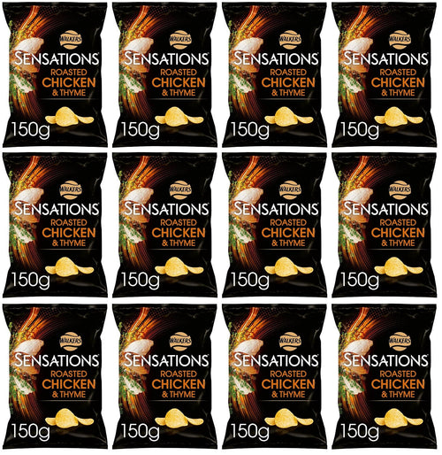 12 x Sensations Chicken & Thyme Crisps - 150GM