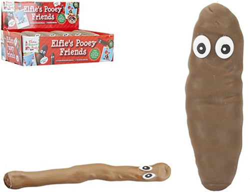 Adorable Brown Elf Tastic Pooey Friends with Eyes - 14cm - Fun & Unique Collectible - Perfect for Kids & Humor Enthusiasts