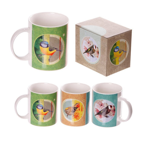 British Birds Bone China Mugs Set of 6