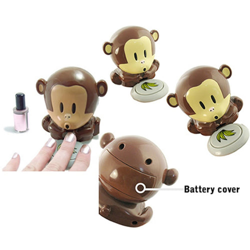 HDE Mini Cute Monkey Blower Nail Polish Dryer Beauty Care