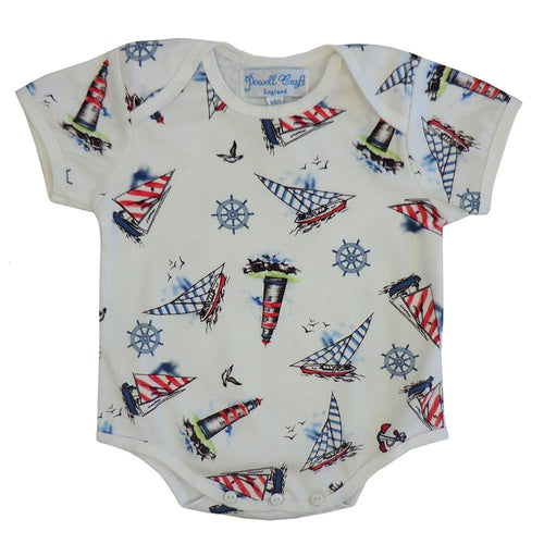 powell craft nautical baby grow 6 - 12 months