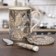 lesser and pavey LP95090 Mug, Coaster, and Spoon Set | Acanthus design | Set of 3 Tableware, Multicolor