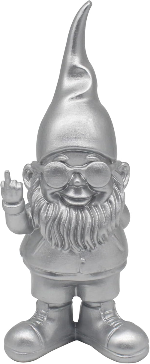Lesser & Pavey Gnomes Behaving Badly Silver Figurines Statues For Home Decor | Ideal Ornaments Friendship Gifts For Women & Men | Lovely Table Centerpiece & Living Room Accessories
