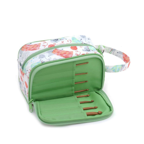 Hobby Gift 'Knitting Sheep' Knitting Bag with Pin Case - Filled with Bamboo Pins! 17 x 46 x 18cm (d/w/h)