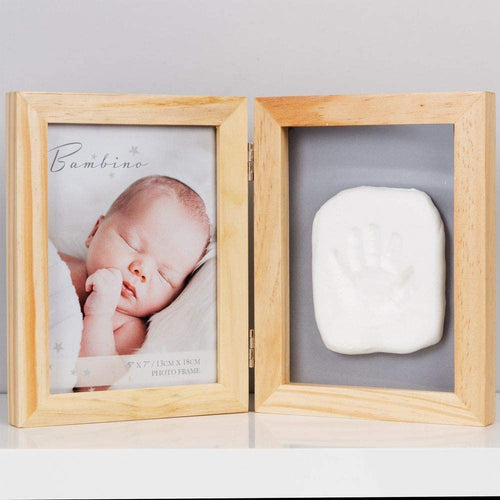 Bambino NEW BABY NATURAL FOLDING PHOTO FRAME & CASTING KIT
