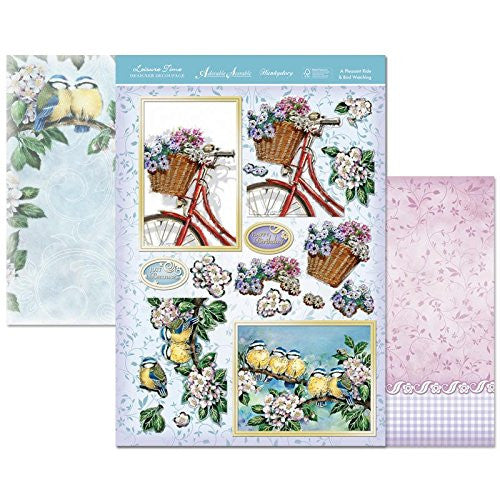 hunkydory adorable scorable sports & leisure time designer decoupage set a pleasant ride & bird watching