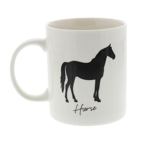 Best Of Breed Horse Silhouette Typography Style Mug