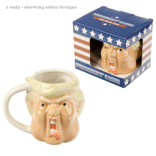Novelty President Shaped Head Mug