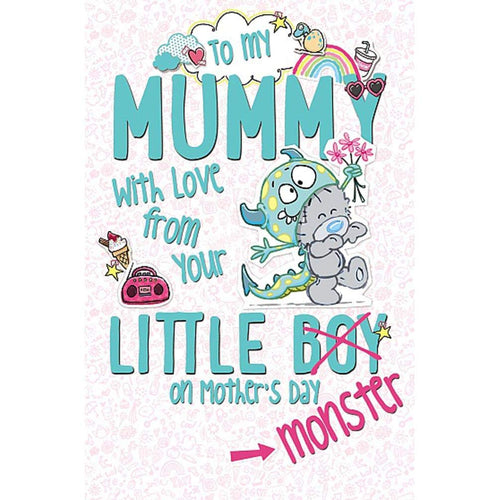 Me To You Mummy from Your Little Boy Monster Mother's Day Card
