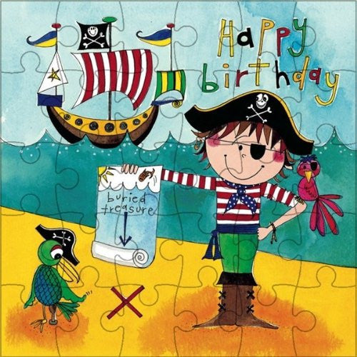 Pirate Jigsaw Birthday Card
