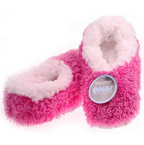 OMG! Snoozies Slippers, Cosy, Comfy, Sherpa Fleece ~ Small Ladies Size UK 3-4