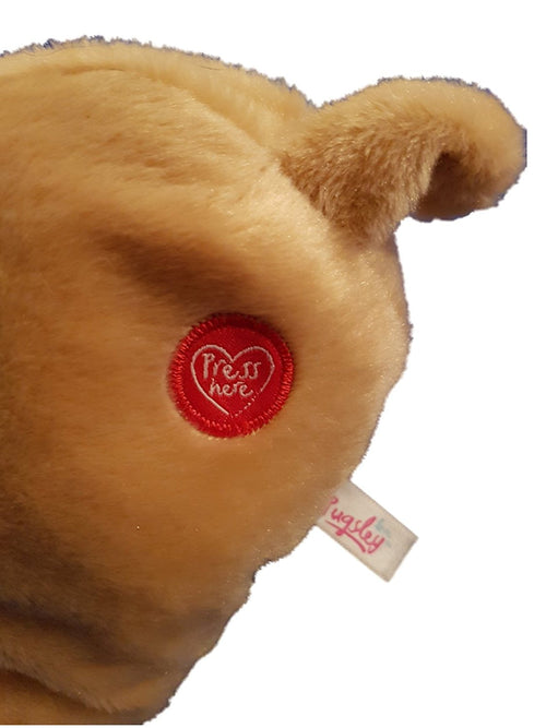Pugsley Pug Pouncing With Sound 26cm Soft Toy