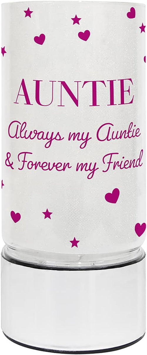 LED Glitter Lamp Battery Powered Calming Motion Decorative Nightlight (Auntie)