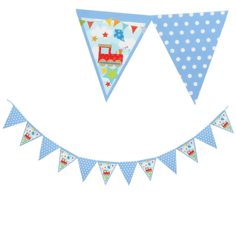 Kiddiwinks Partyware Paper Bunting 2.5m - Boy Design