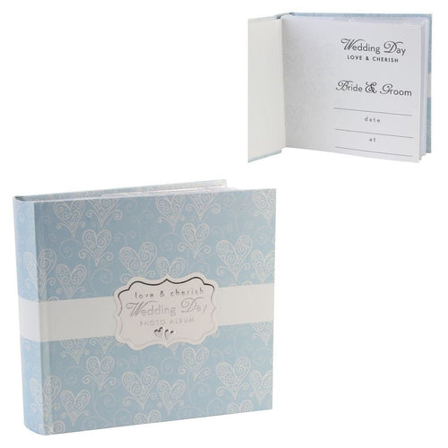 Love & Cherish Pearlised Paperwrap Album 4" x 6" Wedding Day